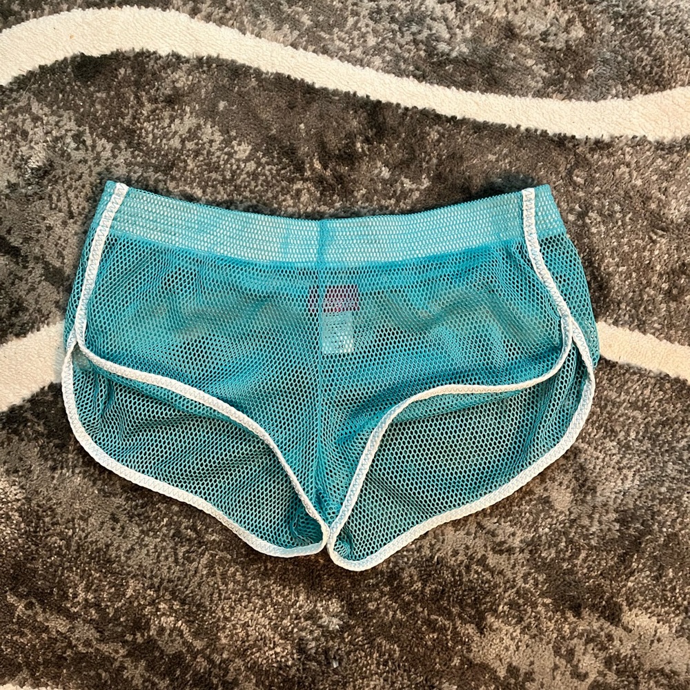 Blue Mesh Beach Shorts